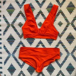 Tangerine two piece bikini